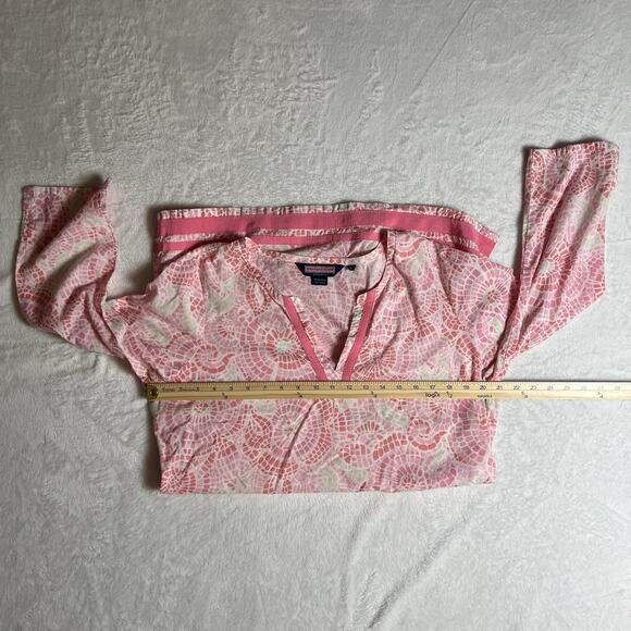 Vineyard Vines Women's Beach Cover Up Dress Size L Pink Resortcore Preppy Boho - Picture 6 of 8